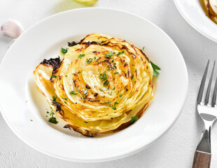 Roasted cabbage steaks