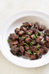 Garlic butter steak bites