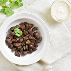Garlic butter steak bites