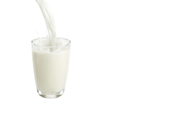 milk poured into glass PNG transparent