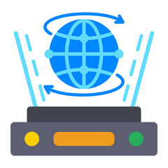 Hologram Flat Icon