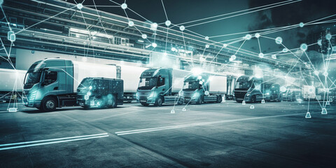 The Role of Logistics in the Globalised. 5g tecnology concept Genetarive AI