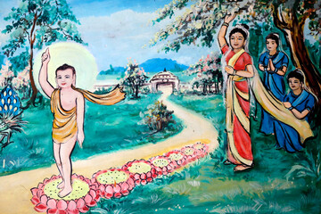 Plakat Faith and religion. Buddhism.
