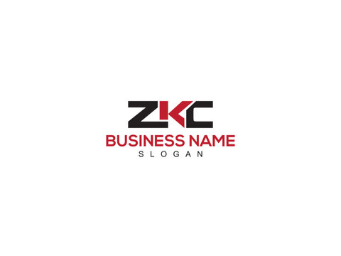 ZKC zk Fashion Letter, z k c zkc Logo Design Vector Image