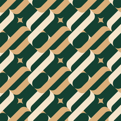 Abstract Retro Diagonal Geometric Chains Seamless Pattern Trendy Fashion Colors Perfect for Allover Fabric Print or Wrapping Paper