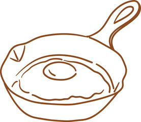 coffee drips tool_equipment_hand drawing_vector_fried egg_breakfast_file eps