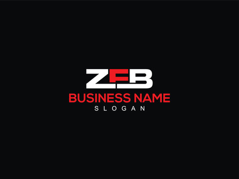 Alphabet Letter ZF zfb, ZFB Modern Logo Letter Vector Icon