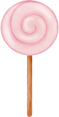 lollipop watercolor