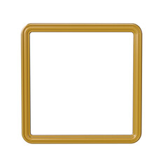 Photo Frame 3D render transparent background