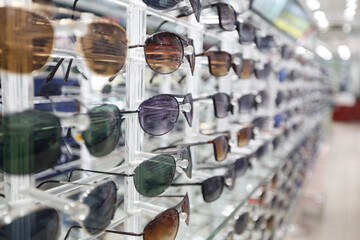 Daily life. Sunglasses for sale. Singapore.