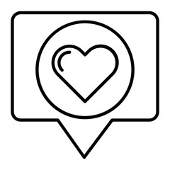 Like Outline Icon 