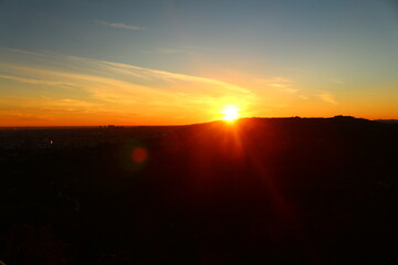Sonnenuntergang über Los Angeles