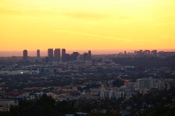 Fototapeta premium Sonnenuntergang über Los Angeles