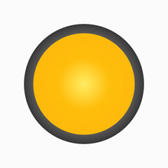 orange glossy button