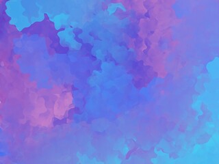 Abstract pastel watercolor paint spray backdrop - hand drawn background in colors of cyan blue and purple color. Watercolor abstract background, hand-painted texture Design for backgrounds, wallpapers