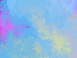 Abstract beautiful pastel dream colors watercolor background in beautiful pink, yellow and cyan blue colors. perfect for websites, presentation or texture etc.