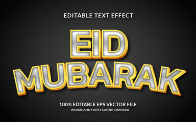 Eid Mubarak Editable Text Effect