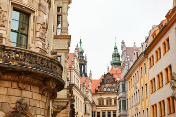 Baroque architecture in the historic city of Dresden