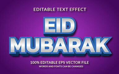 Eid Mubarak Editable Text Effect