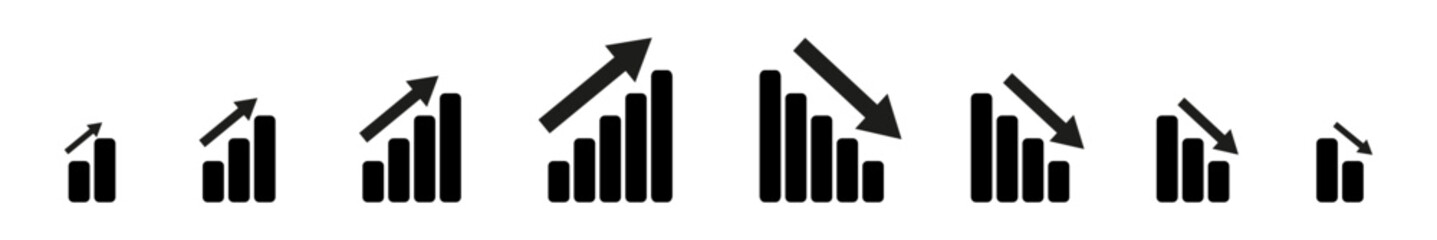 Data statistic concept. Vector icon diagram illustration. Financial stats symbol.