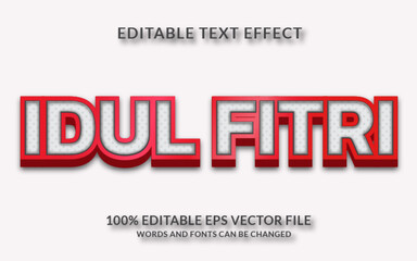 Idul Fitri Editable Text Effect