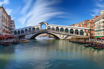 Fototapeta na wymiar Panoramic view of the bridge and canal, arts & architecture, historic buildings