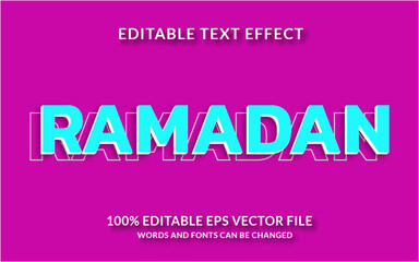 Ramadan Editable Text Effect