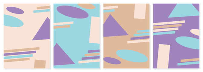 abstract shape background, colorful artistic design. geometric pattern, template for covers, posters, greeting cards, flyers.