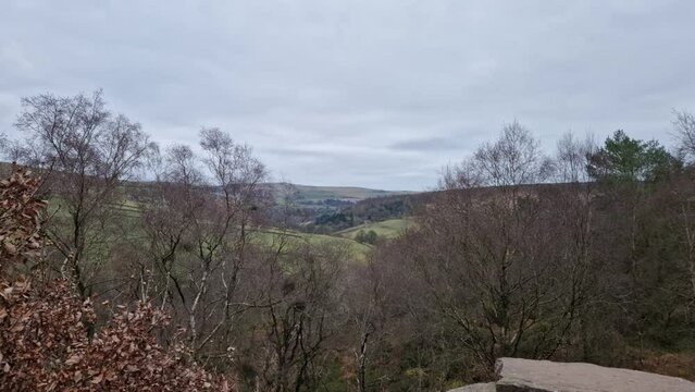 National Park Peak District March 2023 UK, walk to the Luds Church.