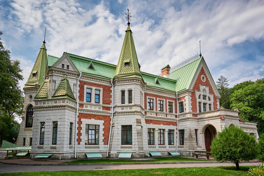 Belorussian tourist attraction - Krasny Bereg, Zhlobin district,  Krasnyi Bereg village, Gomel region, Belarus.