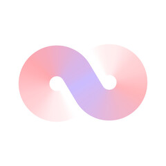 Infinity gradient geometric logo