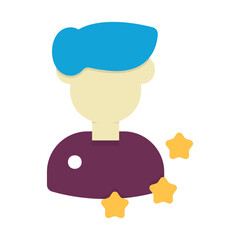 business 2, man rating icon