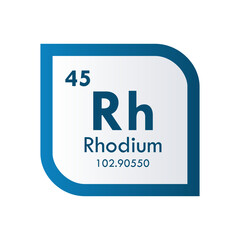 rhodium icon set. vector template illustration  for web design