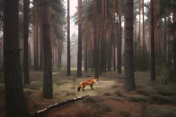 fox in the forest 