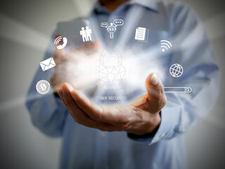 Phone password lock for mobile cyber security or login verification passcode for a smartphone during online activities. Data privacy and protection.