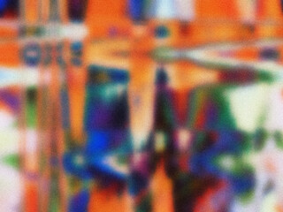 Psychedelic multicolor lo-fi grainy gradient textures. Colorful gradient background. Vibrant noise. Spray Paint Brush. Blurred backdrop for banner, minimal poster, template social media design.