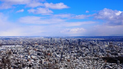 三角山から望む札幌１