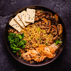 Korean style instant noodle, Shin Ramyeon.