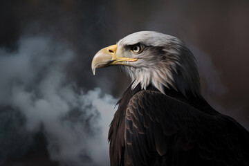 Obraz premium eagle portrait. generative AI 