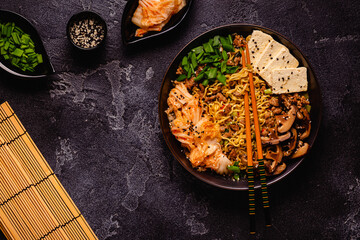 Korean style instant noodle, Shin Ramyeon.