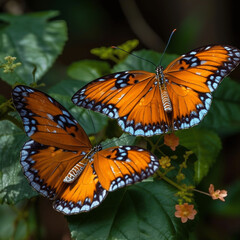 Fototapeta premium butterfly on flower