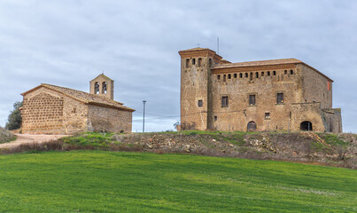 Fototapeta na wymiar Montcortes Castle in La Segarra, Catalonia
