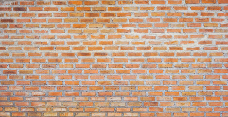 Red brick wall texture can be use as background