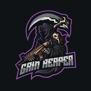 Grim Reaper Mascot Logo