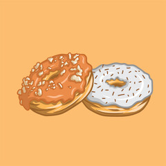 Peanuts Butter and Spinkles choco donuts