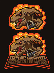 Rex Gaming Mascot Logo
