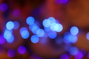 Obraz premium Creative colors of round bokeh blurry or blurry images for background work