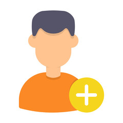 communication, man add icon