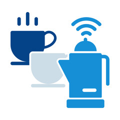 internet of things, kettle icon