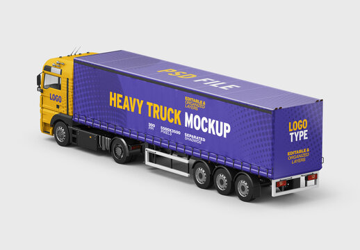 Heavy Truck Mockup